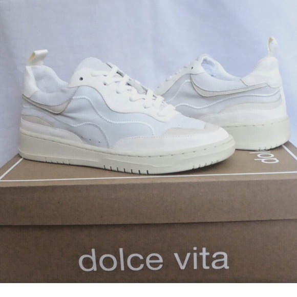FINAL SALE 🎈 NEW DOLCE VITA Adella Leather Women’s Sneakers Off White NEW - Picture 7 of 13